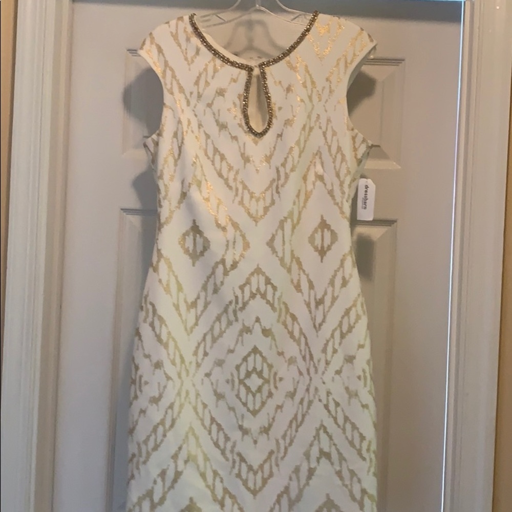 Roz & Ali Ivory/Gold Dress